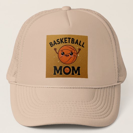 Schattigee Khaki Basketbal Mom Pet (Voorkant)