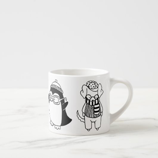 Schattigee Kiddie Cartoon Critters Espresso Kop (Rechts)