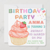 Schattigee Kids Verjaardagsuitnodiging Kaart (Voorkant)