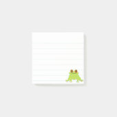Schattigee kikker 3 x 3 gevoerd Custom Post-it® Notes (Voorkant)