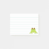 Schattigee kikker 3 x 4 bekleed Custom Post-it® Notes (Voorkant)