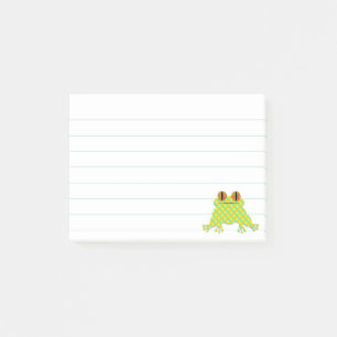 Schattigee kikker 3 x 4 bekleed Custom Post-it® Notes