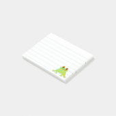 Schattigee kikker 3 x 4 bekleed Custom Post-it® Notes (Schuin)