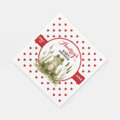 Schattigee kikker Baby shower of verjaardag Servet (Hoek)