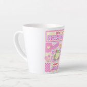 Schattigee kikker en paddenstoel - Funny Romantisc Latte Mok (Linkerhoek)