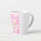 Schattigee kikker en paddenstoel - Funny Romantisc Latte Mok (Rechterhoek)