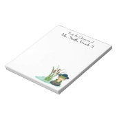 Schattigee kikker en vijver, waardering van de lee notitieblok (Linkerzijde)