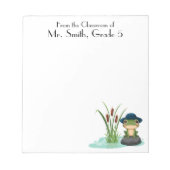 Schattigee kikker en vijver, waardering van de lee notitieblok (Voorkant)