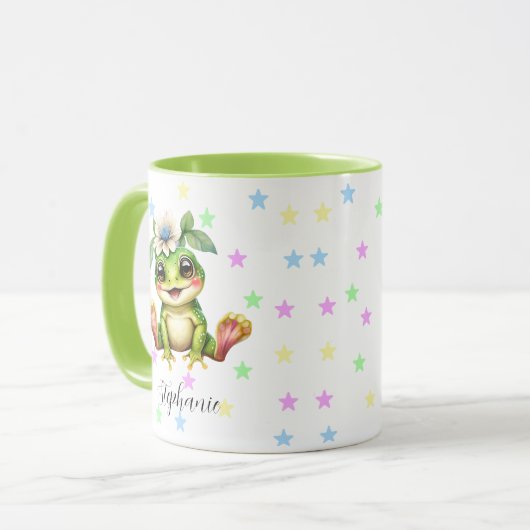 Schattigee kikker grillig mok (Voorkant links)