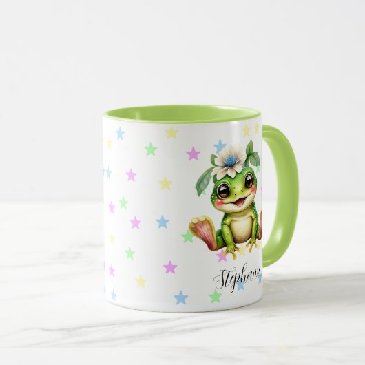 Schattigee kikker grillig mok (Voorkant rechts)