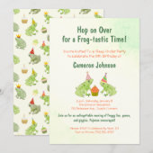 Schattigee kikker Kinder slaap onder handgetekende Kaart (Voorkant / Achterkant)