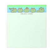 Schattigee Kikker kleurrijke gradiënt Gepersonalis Notitieblok (Voorkant)