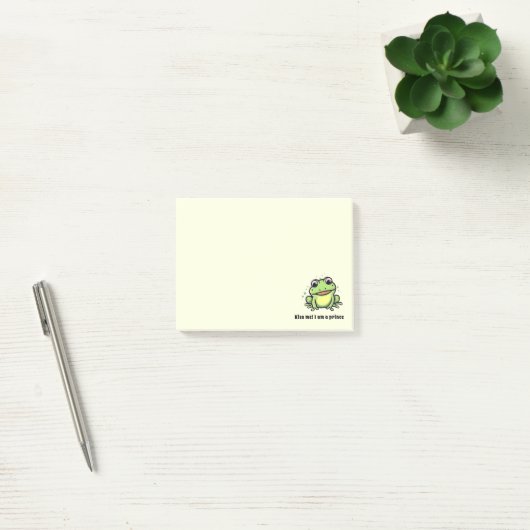 Schattigee kikker kus me post-it® notes (Kantoor)