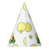 Schattigee kikker polka dot verjaardagsfeest Pet Feesthoedjes (Achterkant)