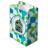 Schattigee kikker thema jongen verjaardag jongen medium cadeauzakje (Voorkant Gekanteld)