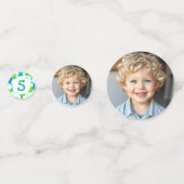 Schattigee kikker thema jongen verjaardagsfeestje confetti (Achterkanten)