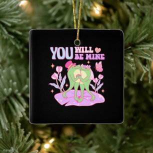 Schattigee kikker - u zult de mijne zijn keramisch ornament