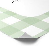 Schattigee kikker - Welkom baby shower Poster (Hoek)