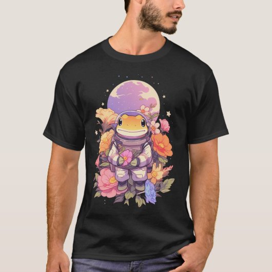 Schattigee kikkerastronaut t-shirt (Voorkant)