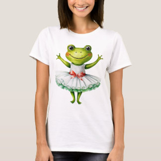 Schattigee kikkerballerina dansballet. t-shirt