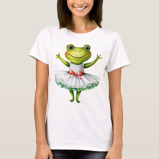 Schattigee kikkerballerina dansballet. t-shirt (Voorkant)