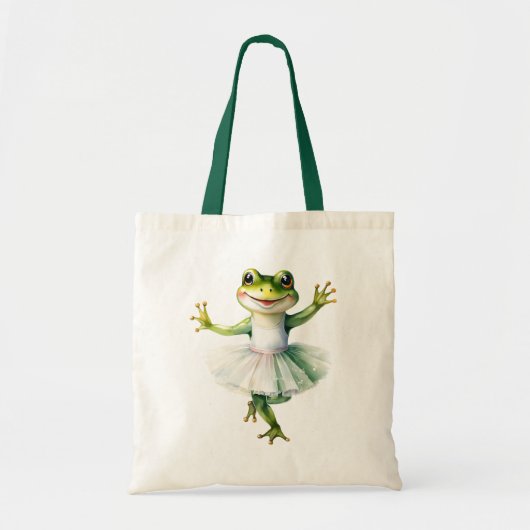 Schattigee kikkerballerina dansballet. tote bag (Voorkant)