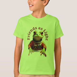 Schattigee kikkercommandant in Space Shuttle T-shirt