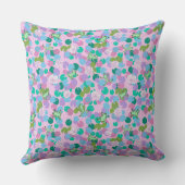 Schattigee kikkerkunst gooien kussen met roze acht (Achterkant)