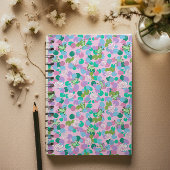 Schattigee kikkerkunstplanner met roze achtergrond planner