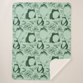 Schattigee kikkermantel - Sad Frogs - Japans Sherpa Deken (Voorkant)