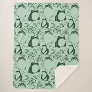 Schattigee kikkermantel - Sad Frogs -  Japans Sherpa Deken
