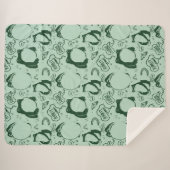 Schattigee kikkermantel - Sad Frogs -  Japans Sherpa Deken (Voorkant (horizontaal))