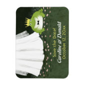 Schattigee kikkerprins humoristische bruiloft Save Magneet (Verticaal)