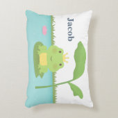 Schattigee kikkerprins voor jongens kamerdecorkuss decoratief kussen (Voorkant(Verticaal))