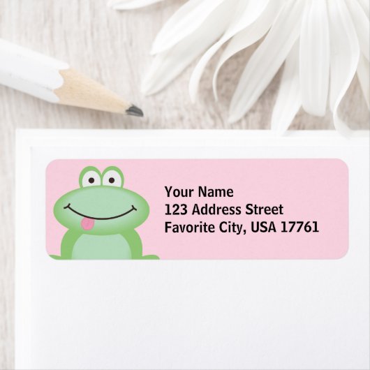 Schattigee kikkervisjes Adresetiketten Etiket (Insitu)