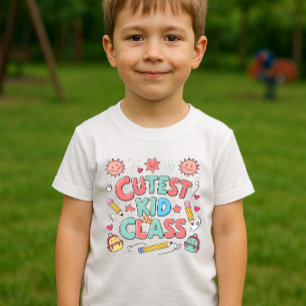 Schattigee kind in de klas T-shirt