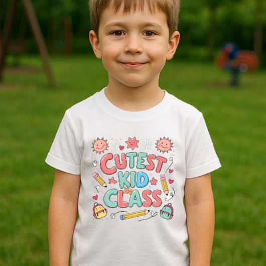 Schattigee kind in de klas T-shirt