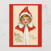 Schattigee kind Victoriaans Valentijn Kaart (Voorkant)
