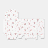 Schattigee kinder ABC Alfabet bloem Kinderen schoo Bedankdoosjes (Uitgevouwen)