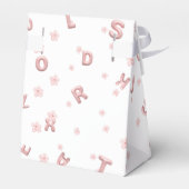 Schattigee kinder ABC Alfabet bloem Kinderen schoo Bedankdoosjes (Achterkant)