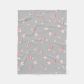 Schattigee kinder ABC Alfabet bloem Kinderen schoo Fleece Deken (Voorkant)