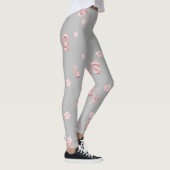 Schattigee kinder ABC Alfabet bloem Kinderen schoo Leggings (Rechts)