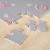 Schattigee kinder ABC Alfabet bloem Kinderen schoo Legpuzzel (Zijkant)