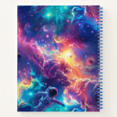 Schattigee Kinder astronaut Custom Notitieboek (Achterkant)