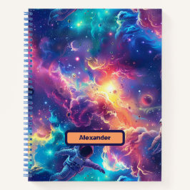 Schattigee Kinder astronaut Custom Notitieboek