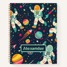 Schattigee Kinder astronaut Custom Notitieboek