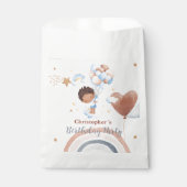 Schattigee kinder ballon Afro-Amerikaanse jongens Bedankzakje (Voorkant)