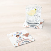 Schattigee kinder ballon Afro-Amerikaanse jongens  Kartonnen Onderzetters (Insitu)