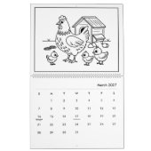 Schattigee Kinder Barnyard Kleurenkalender Kalender (Mar 2027)