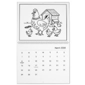 Schattigee Kinder Barnyard Kleurenkalender Kalender (Mar 2026)